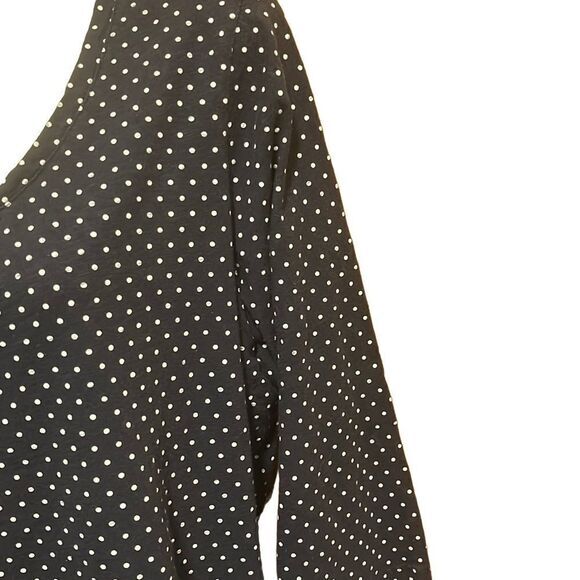 L.L.Bean womens top Swiss dot pullover‎ 100% cotton XL round neck half sleeve - Picture 6 of 6